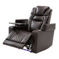 Motion Recliner with USB Charging Port and Hidden Arm Storage, Home Theater Seating with 2 Convenient Cup Holders Design and 360° Swivel Tray Table (old sku: SG000440AAA)