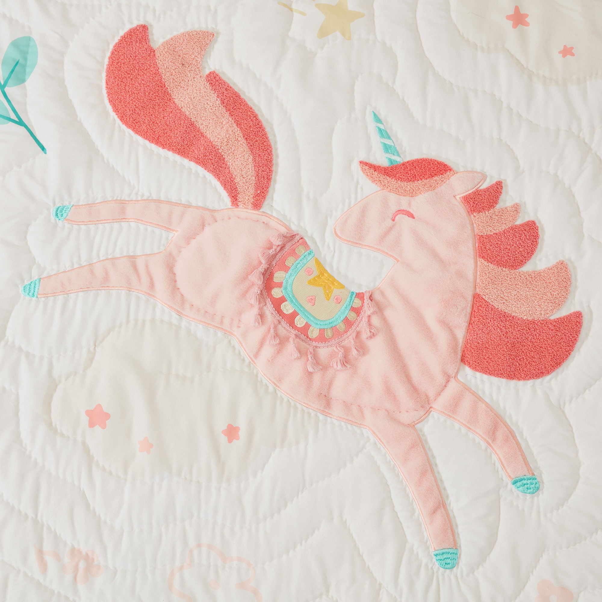 Unicorn Dream - Twin Quilt Set - Pink