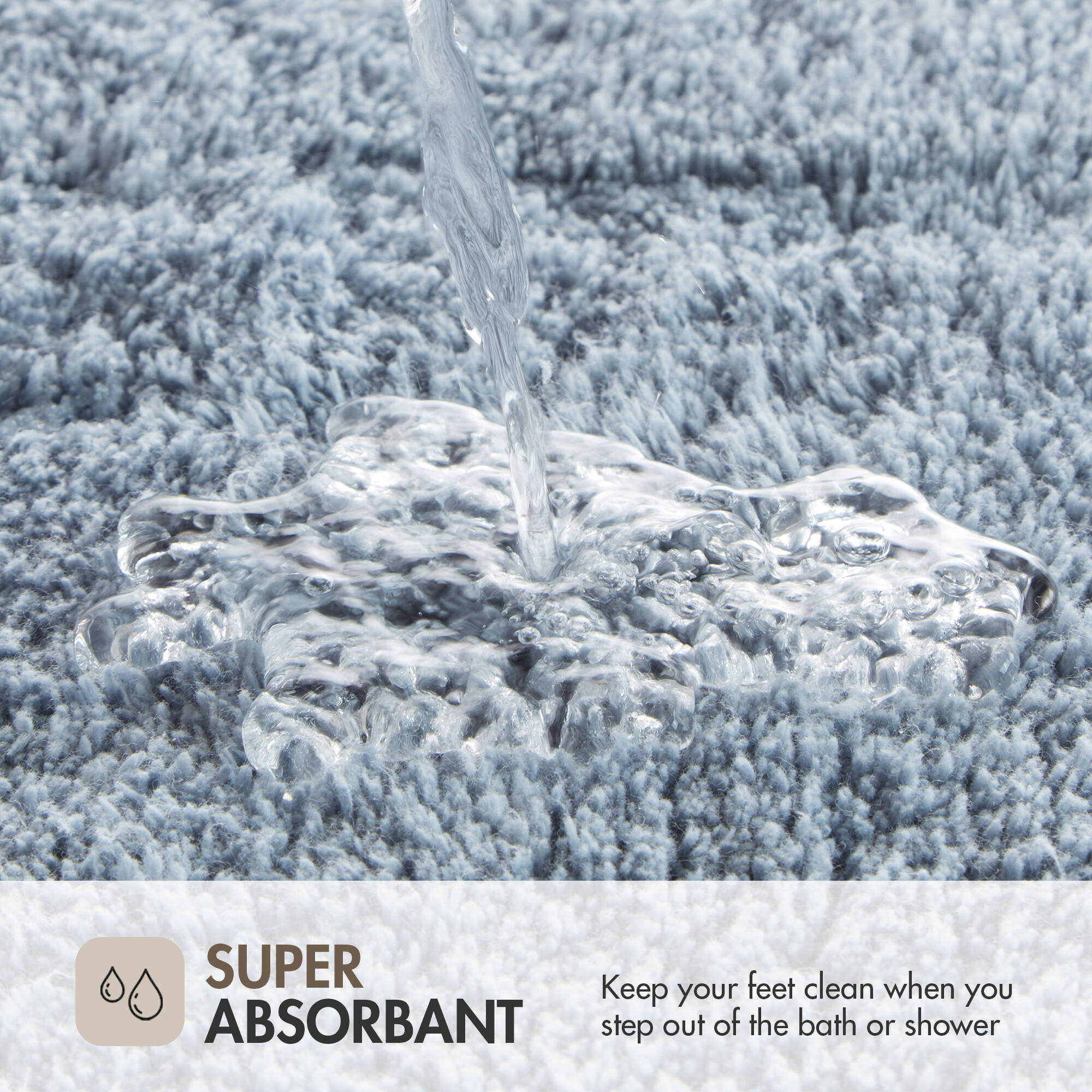 Evan - 24" x 72" Tufted Bath Rug - Blue