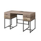 ACME Desirre Desk, Rustic Oak & Black 92640