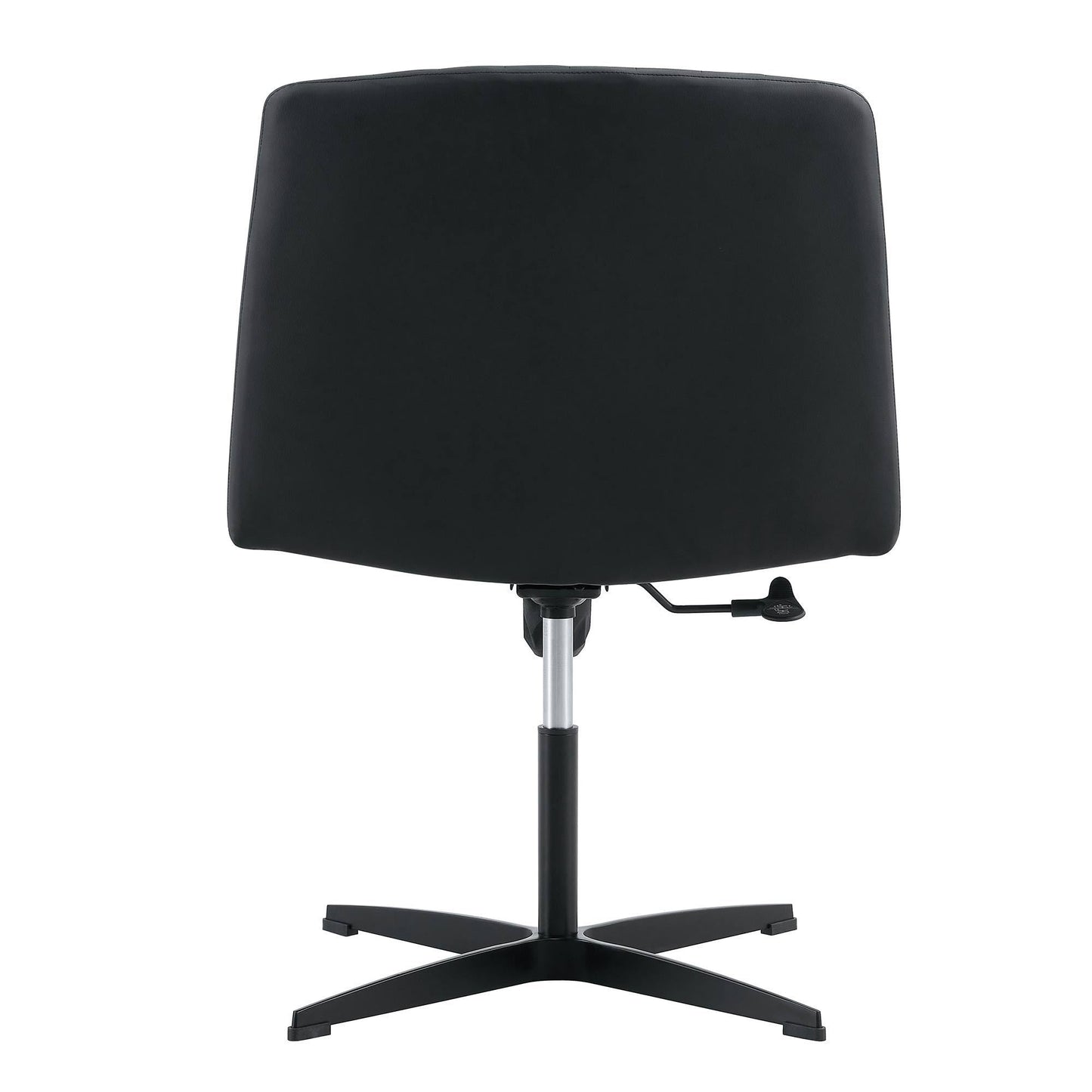 Black High Grade Pu Material. Home Computer Chair Office Chair Adjustable 360 ° Swivel Cushion Chair With Black Foot Swivel Chair Makeup Chair Study Desk Chair. No Wheels 
   W1151110975