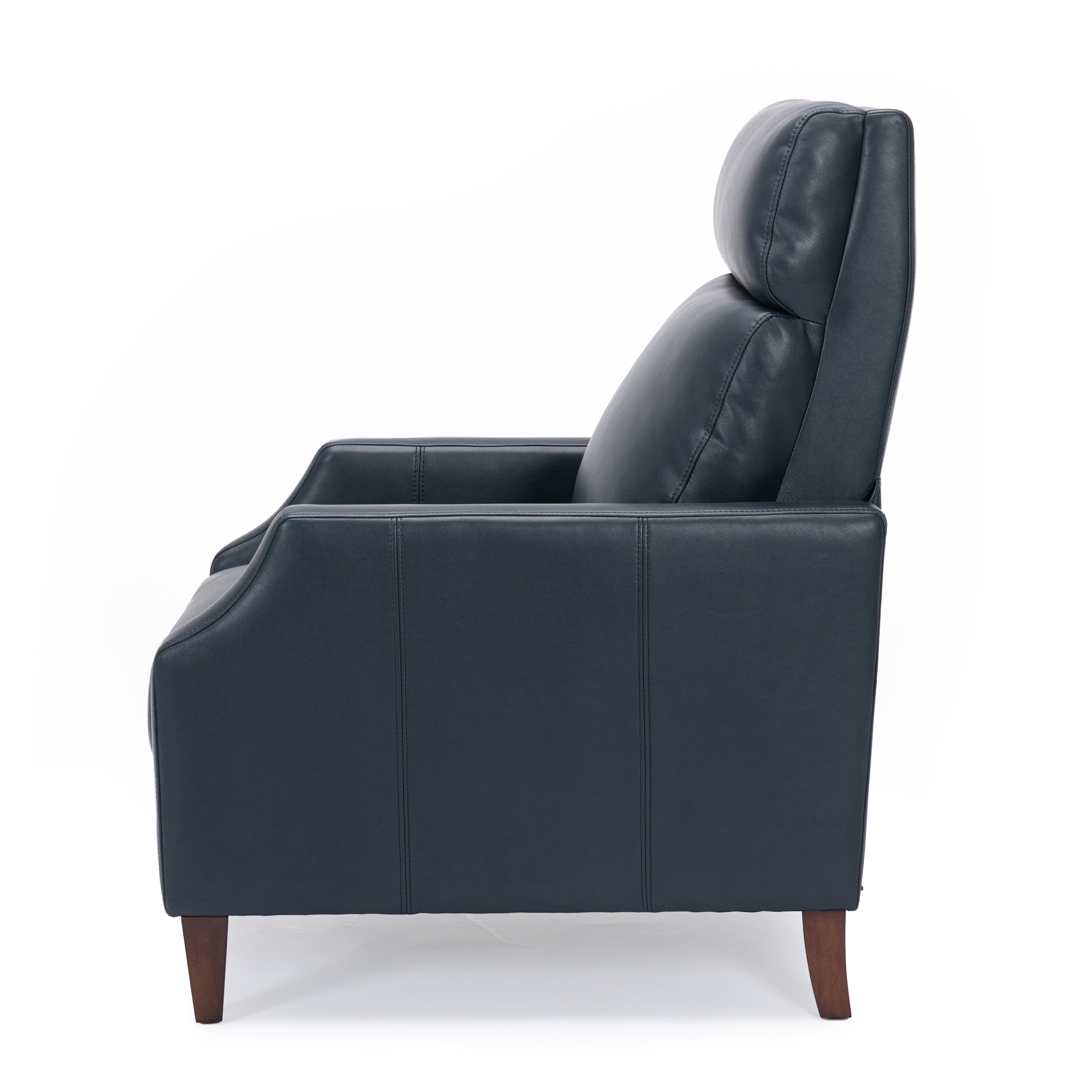 Biscoe Push Back Recliner - Midnight Blue