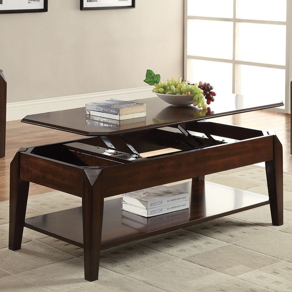 ACME Docila Coffee Table in Walnut 80660