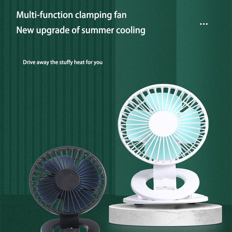 The New Clip Fan Mini Desktop USB Small Fan Dormitory Charging Car Home Gift Fan