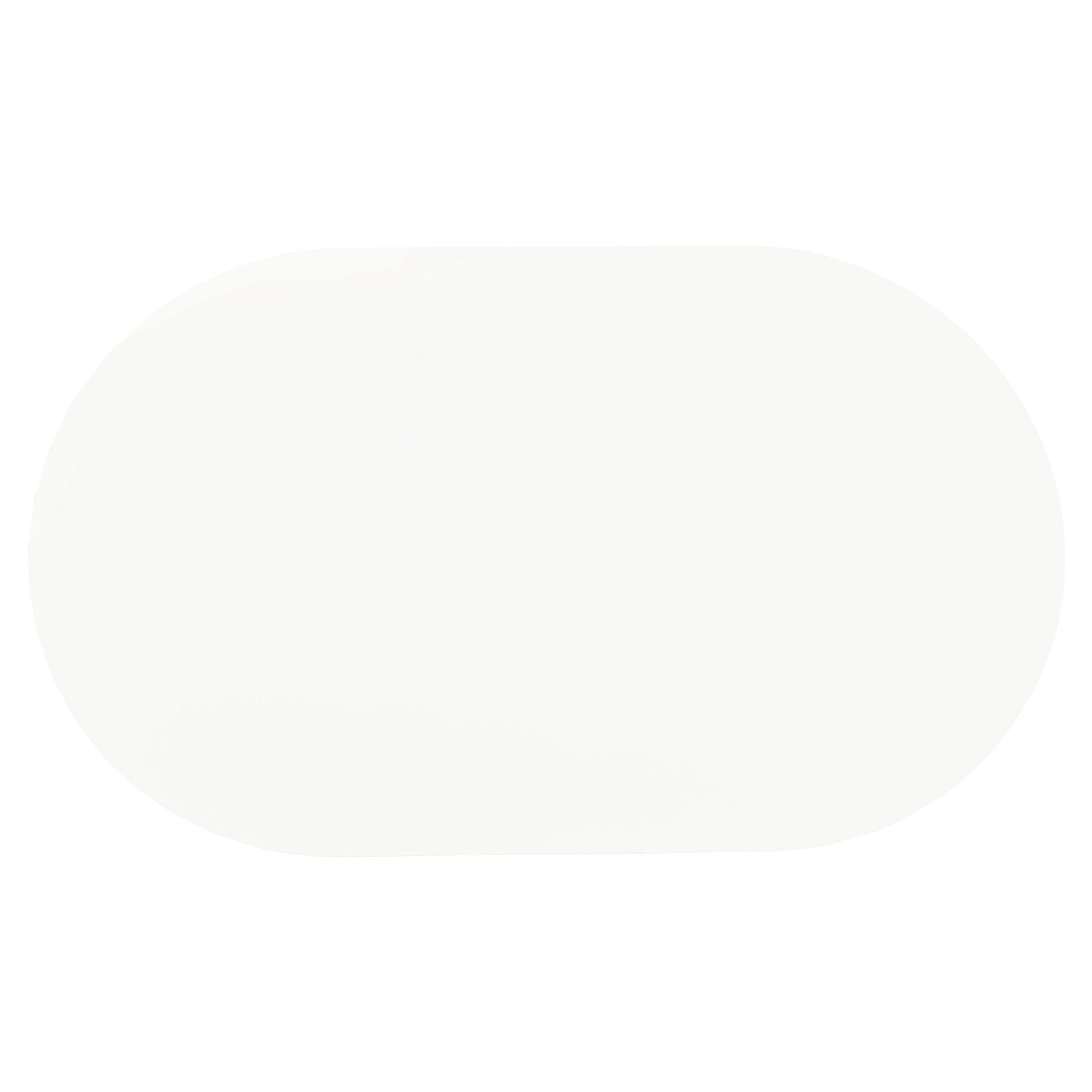 Oval Dining Table - White - Metal