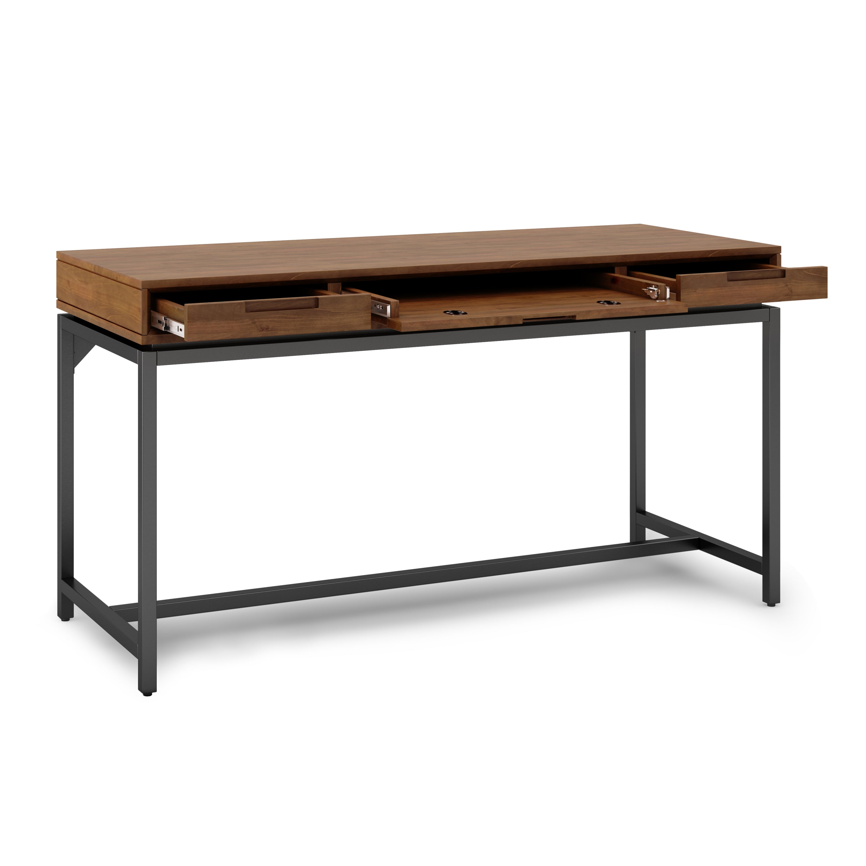 Banting - Mid Century Desk - Medium Saddle Brown