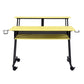 ACME Suitor Computer Desk, Yellow & Black 92904