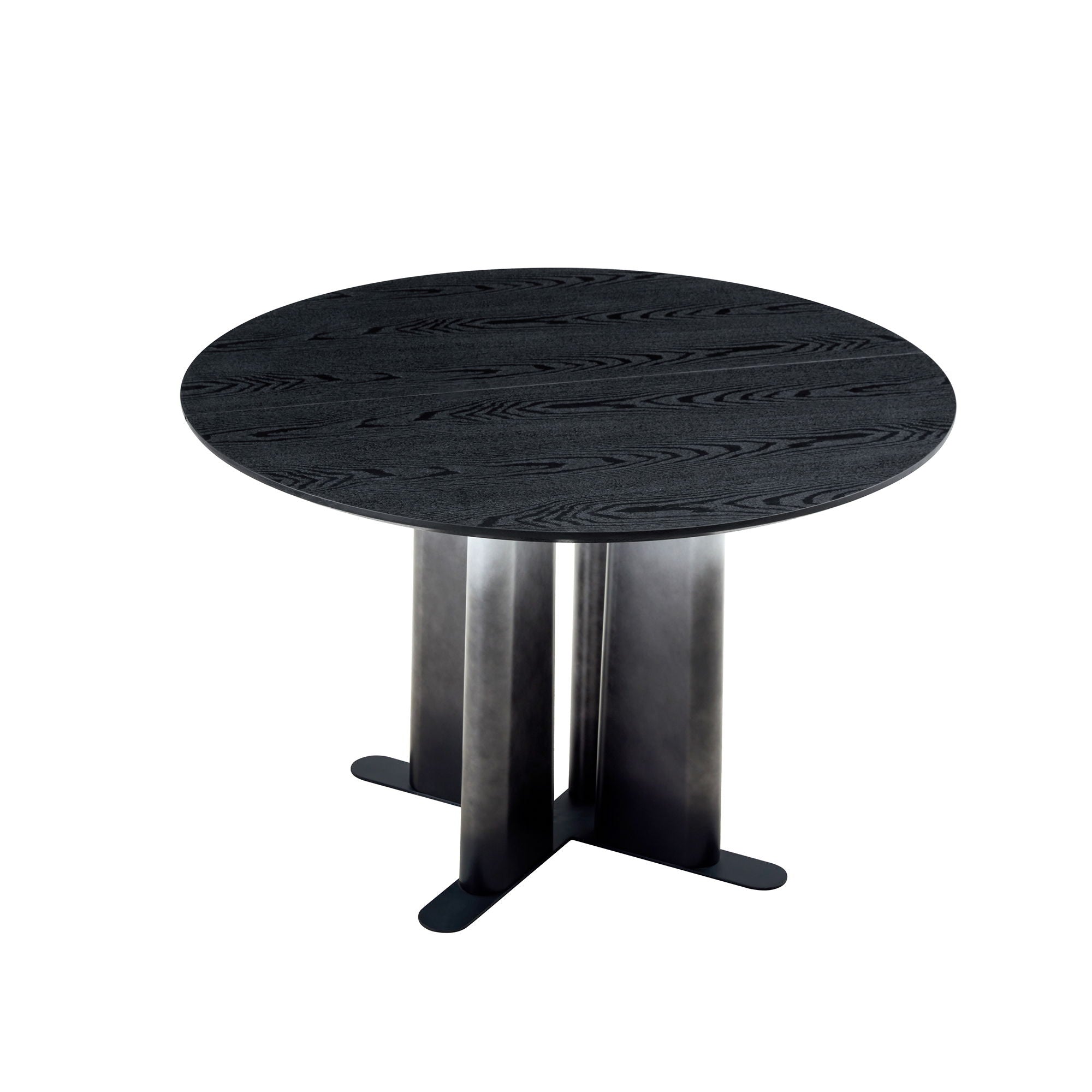 Round Dining Table With Cross Base, Modern Home Furniture