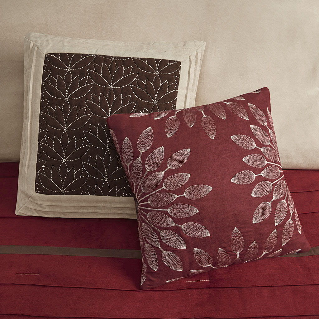 Palmer - Queen Piece Comforter (Set of 7) - Red