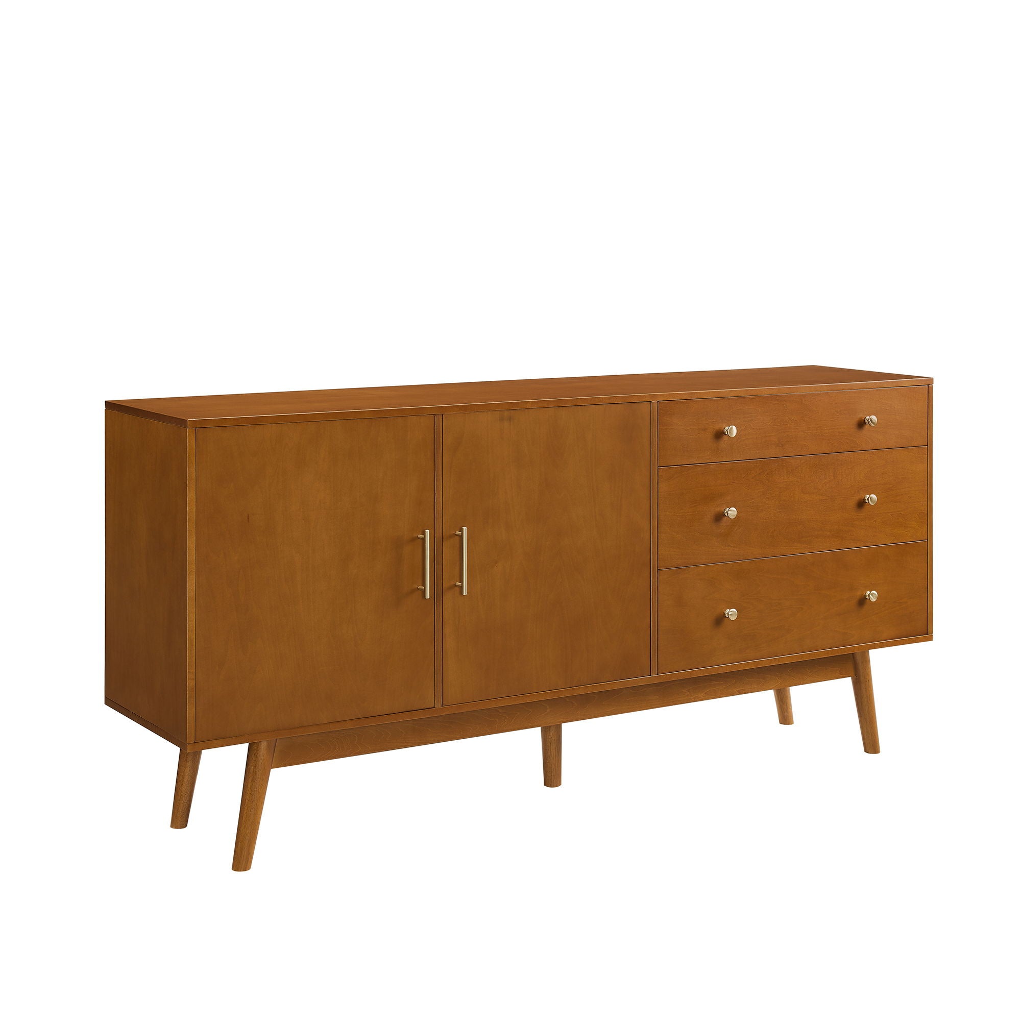 Mid-Century Modern Minimalist 2 Door Sideboard - Acorn