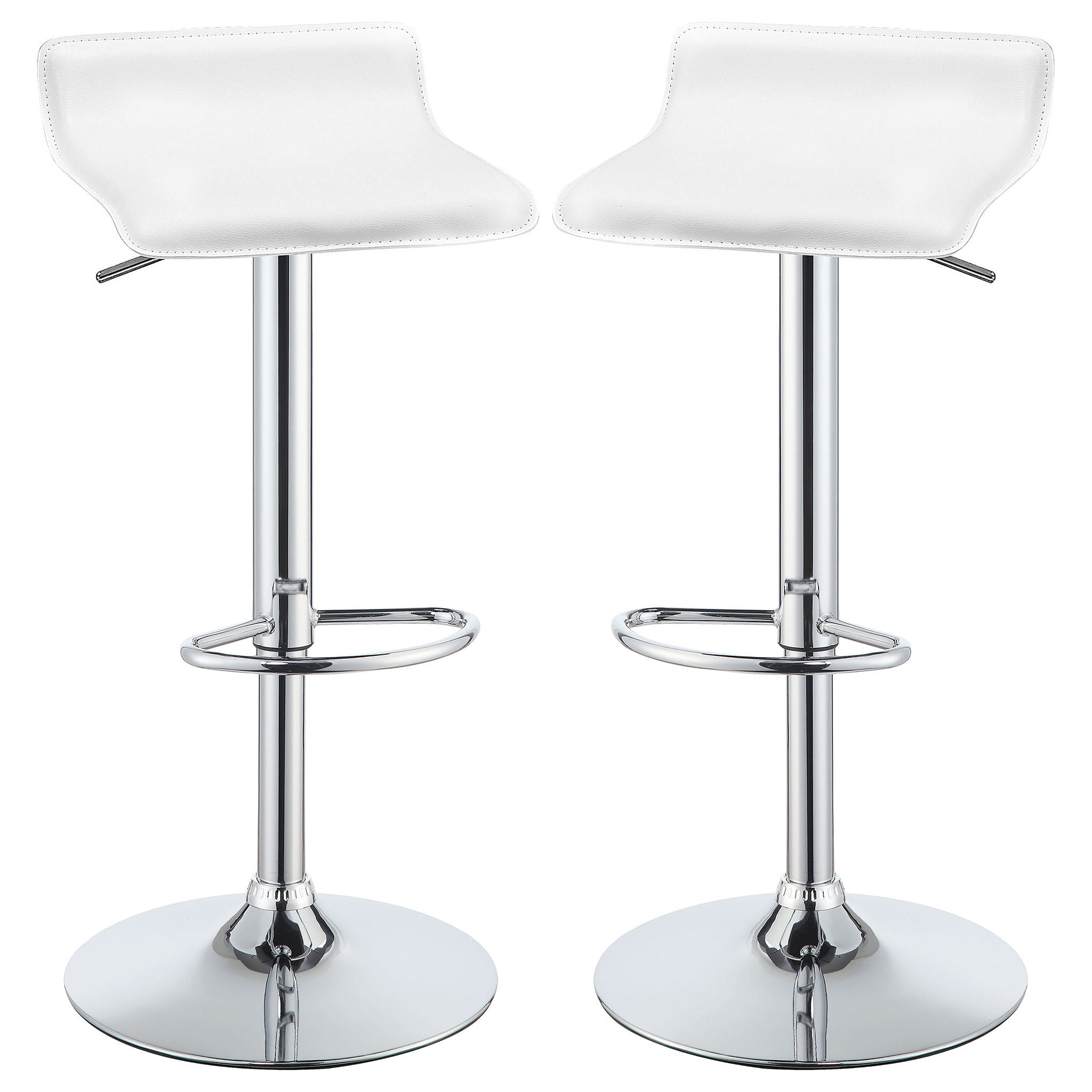 Bidwell - Adjustable Bar Stool (Set of 2) - White