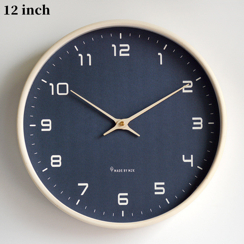 Nordic Solid Wood Simple Wall Clock Living Room Home Clock Decoration Silent Clock Fashion Japanese Modern Luxurious Creative Cl