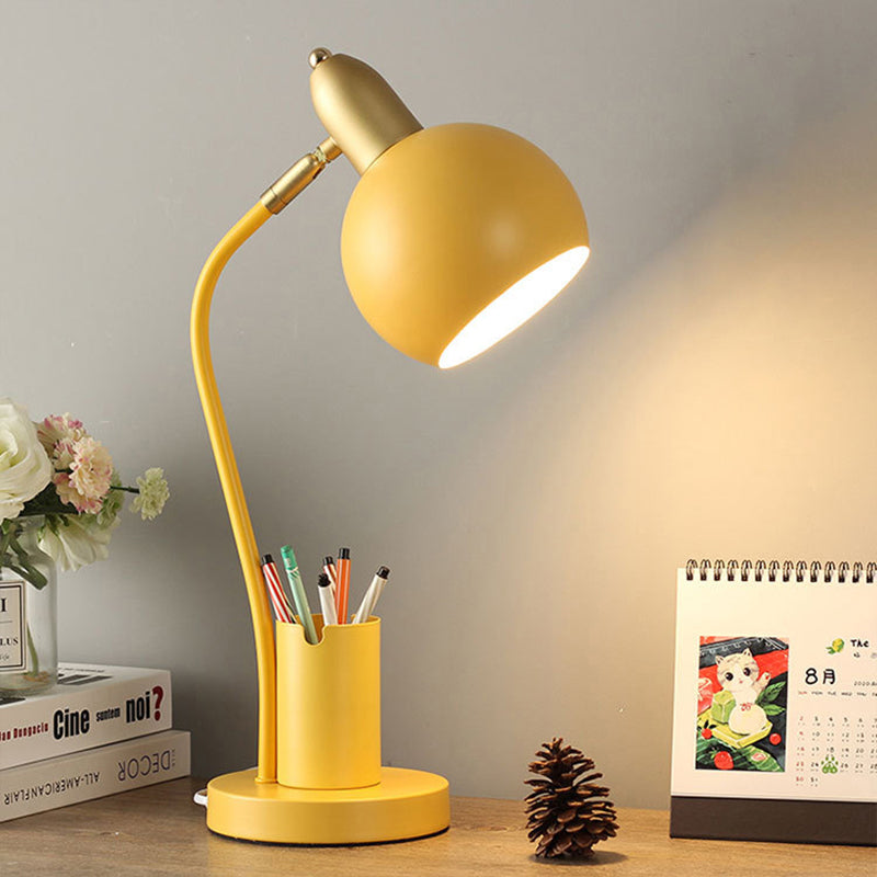 Nordic Plug-In Creative Pen Holder Desk Lamp Eye Protection Desk Student Dormitory Bedroom Ins Girl Bedside Lamp