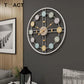 Metal Roman Numeral DIY Decor Wall Clock For Home LivingRoom Decor Round Watch