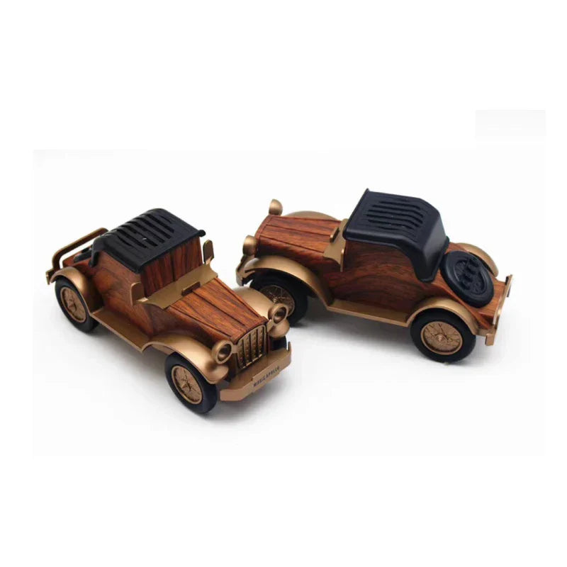 A9 Retro Classic Car Bluetooth Speaker Wood Grain Wireless Subwoofer