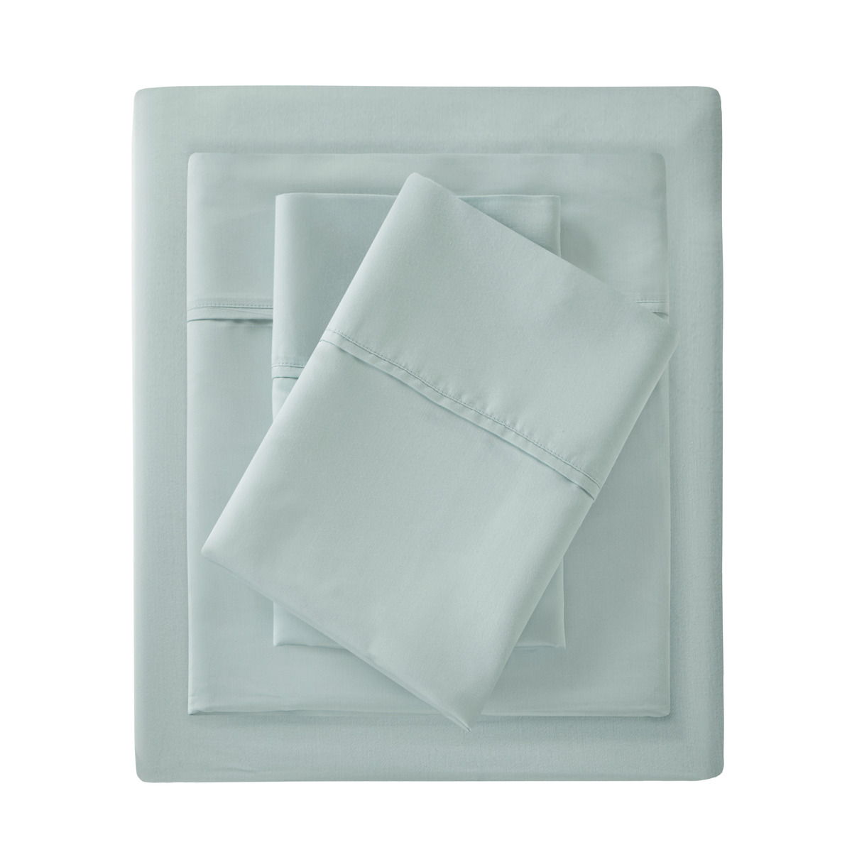 1500 Thread Count - King Blend Pillowcases (Set of 2) - Seafoam