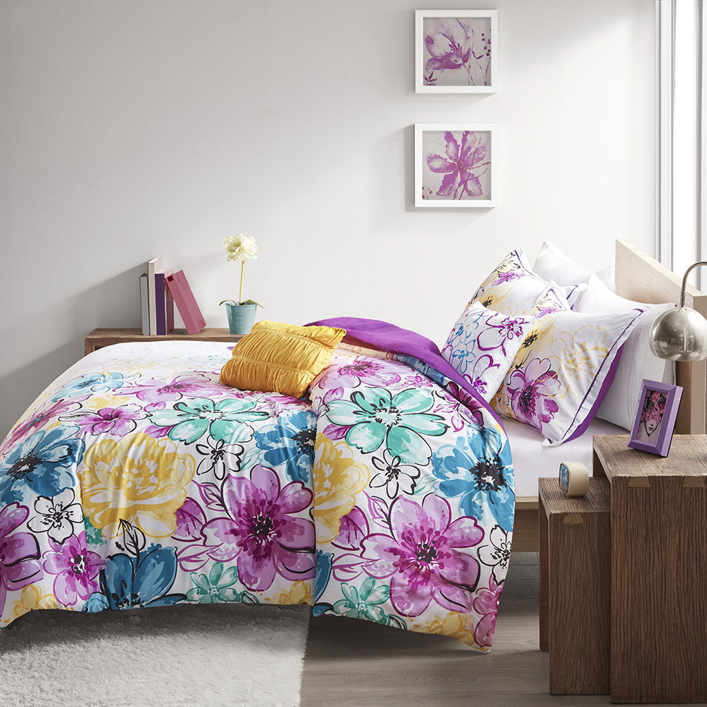 Olivia - Comforter Set - Blue