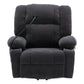 Power Lift Recliner Chair Electric Recliner for Elderly Recliner Chair with Massage and Heating Functions, Remote, Phone Holder Side Pockets and Cup Holders for Living Room, Black