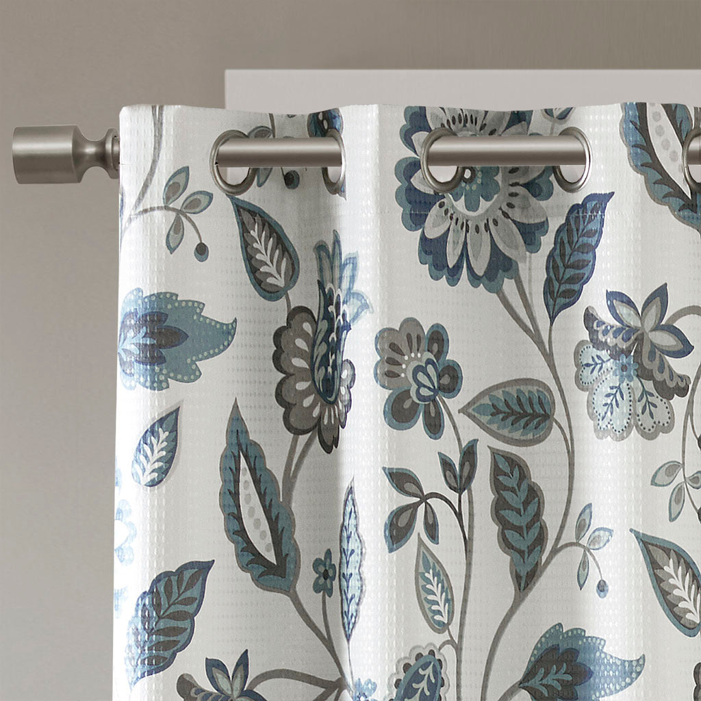 Jacquard Printed Room Darkening Curtain Panel