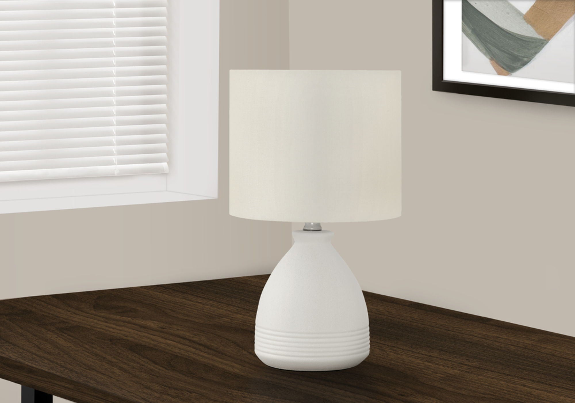 Lighting, Modern Table Lamp - Cream