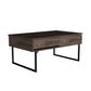 Lift Top Coffee Table With Drawer Vezu, Dark Walnut Finish