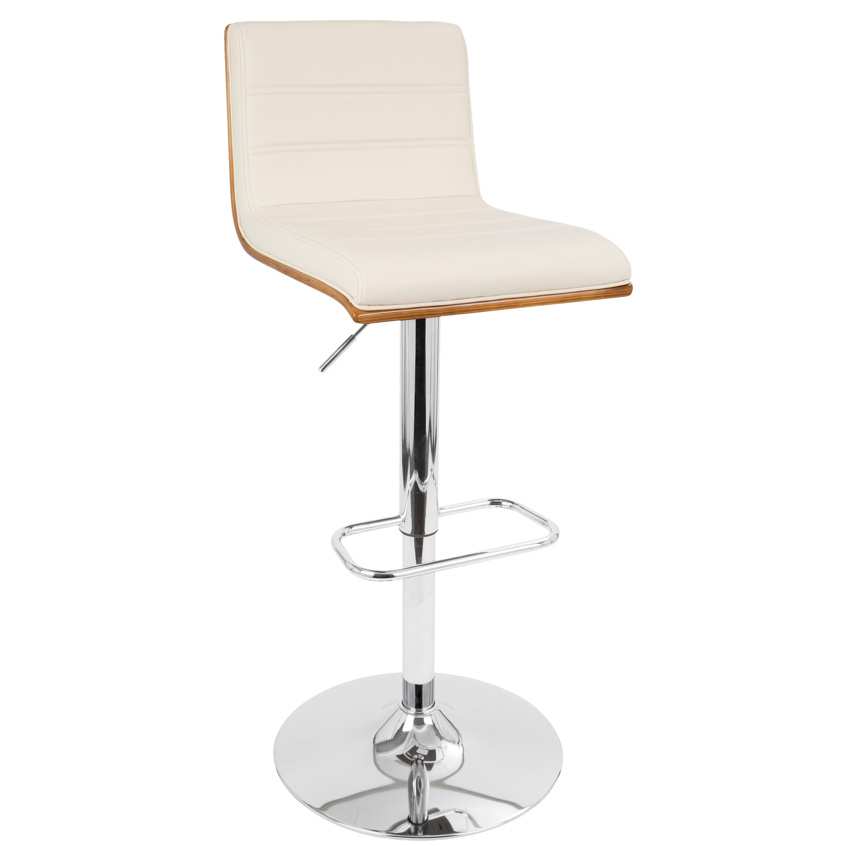 Vasari - Mid Century Modern Adjustable Barstool With Swivel