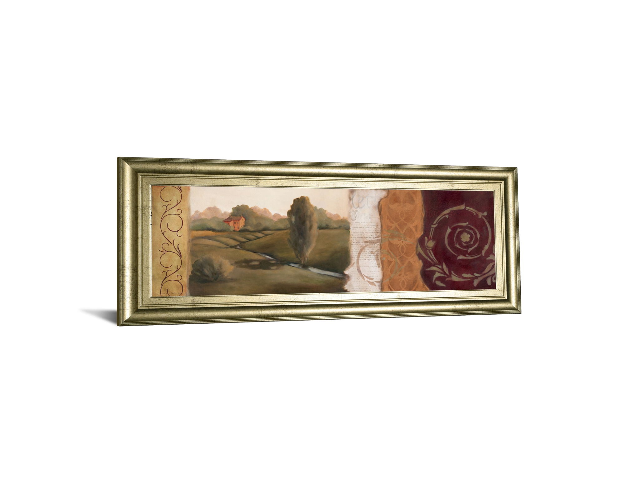 Tuscan Scene II - Framed Print Wall Art - Light Brown