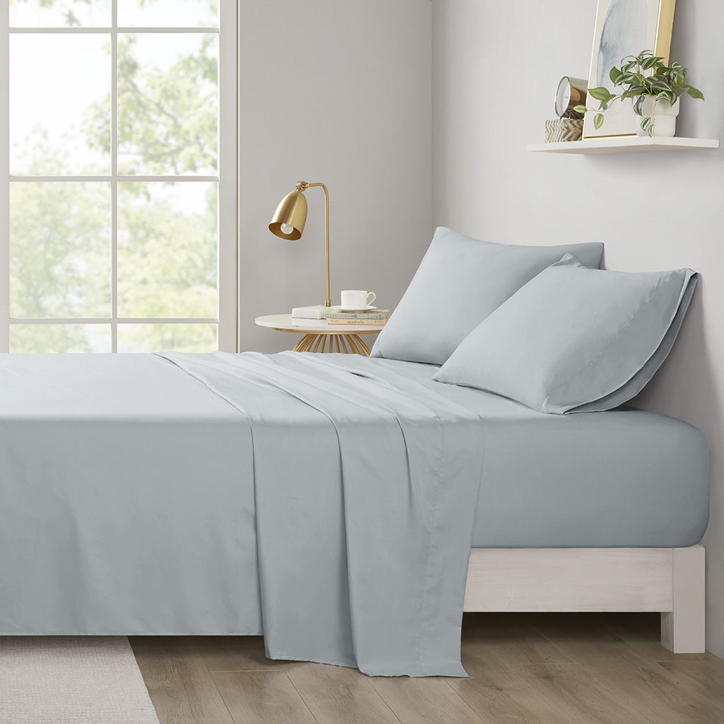 Microfiber - King All Season Wrinkle Free Sheet Set - Gray