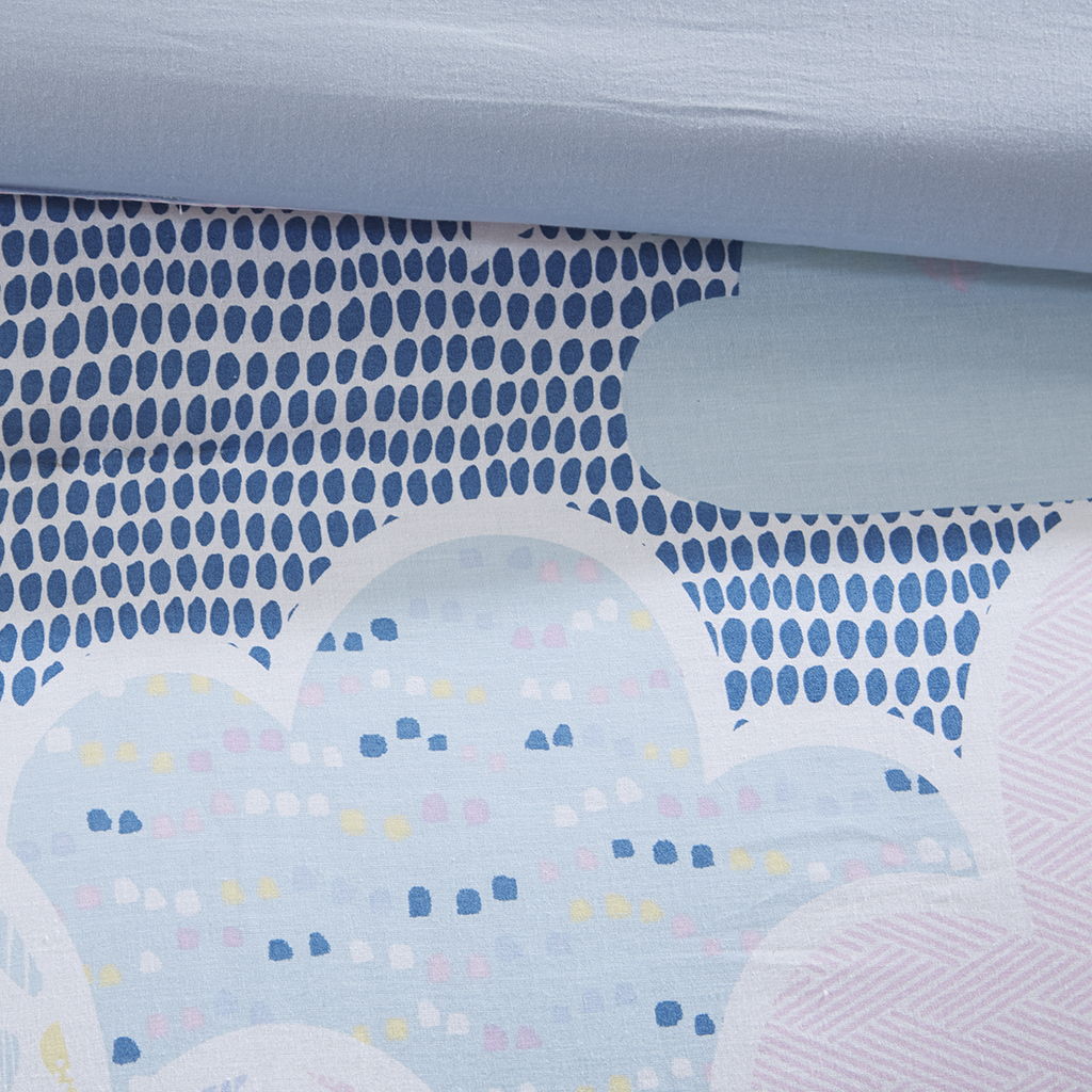 Cloud - Duvet Cover Cotton Set - Blue