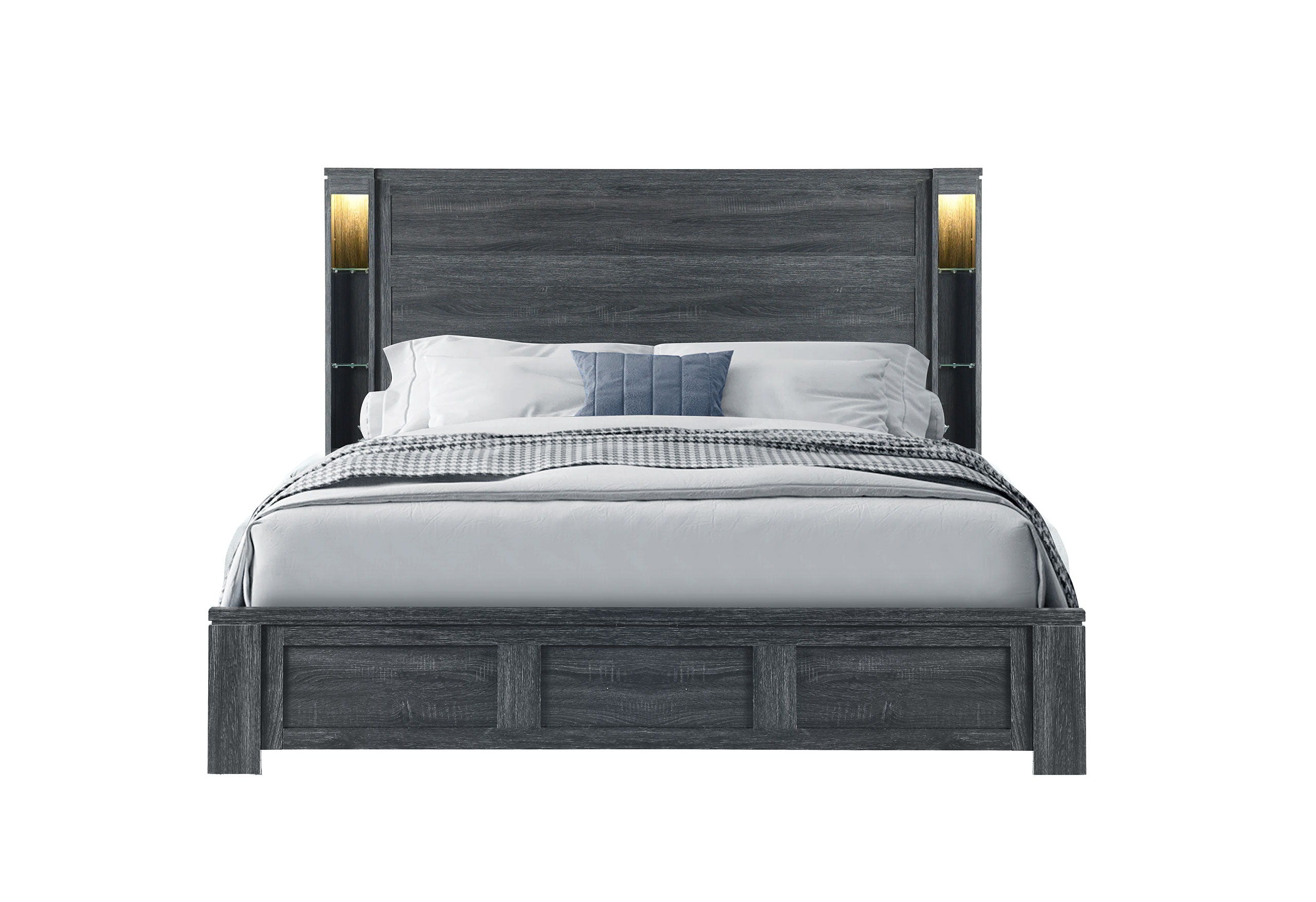 Cypress - King Bed - Dark Gray