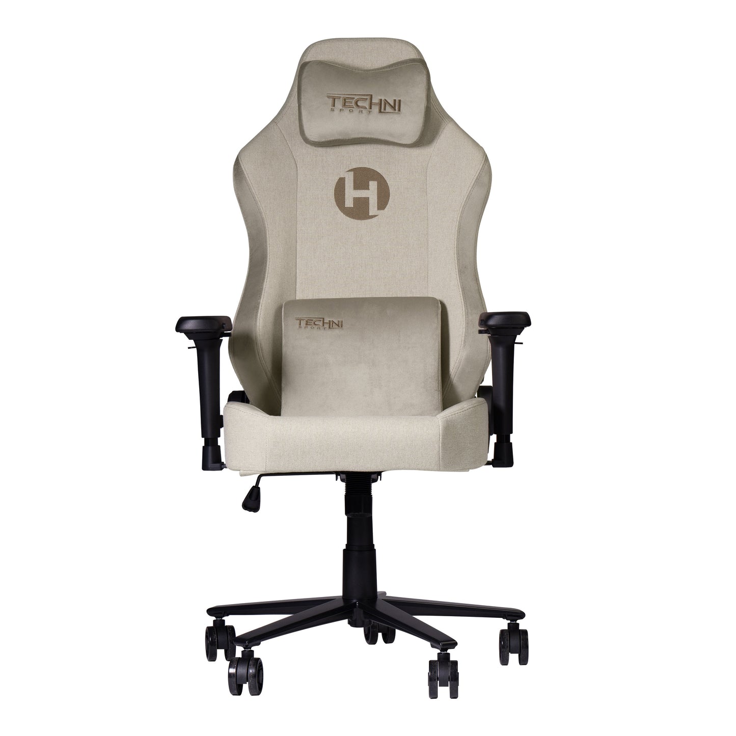 Techni Sport TSF65C Fabric Memory Foam Gaming Chair – Beige