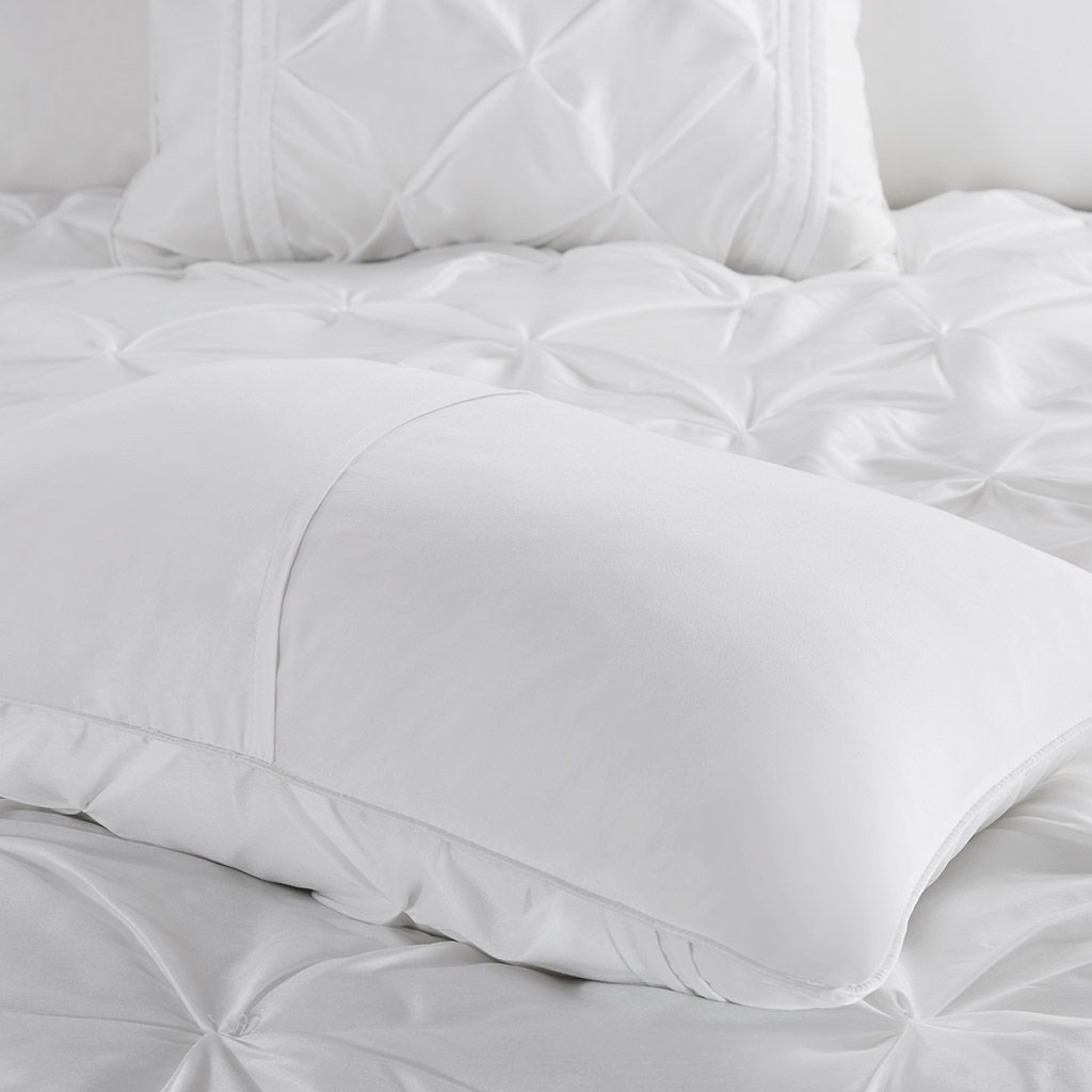Laurel - 7 Piece Tufted Comforter Set - White