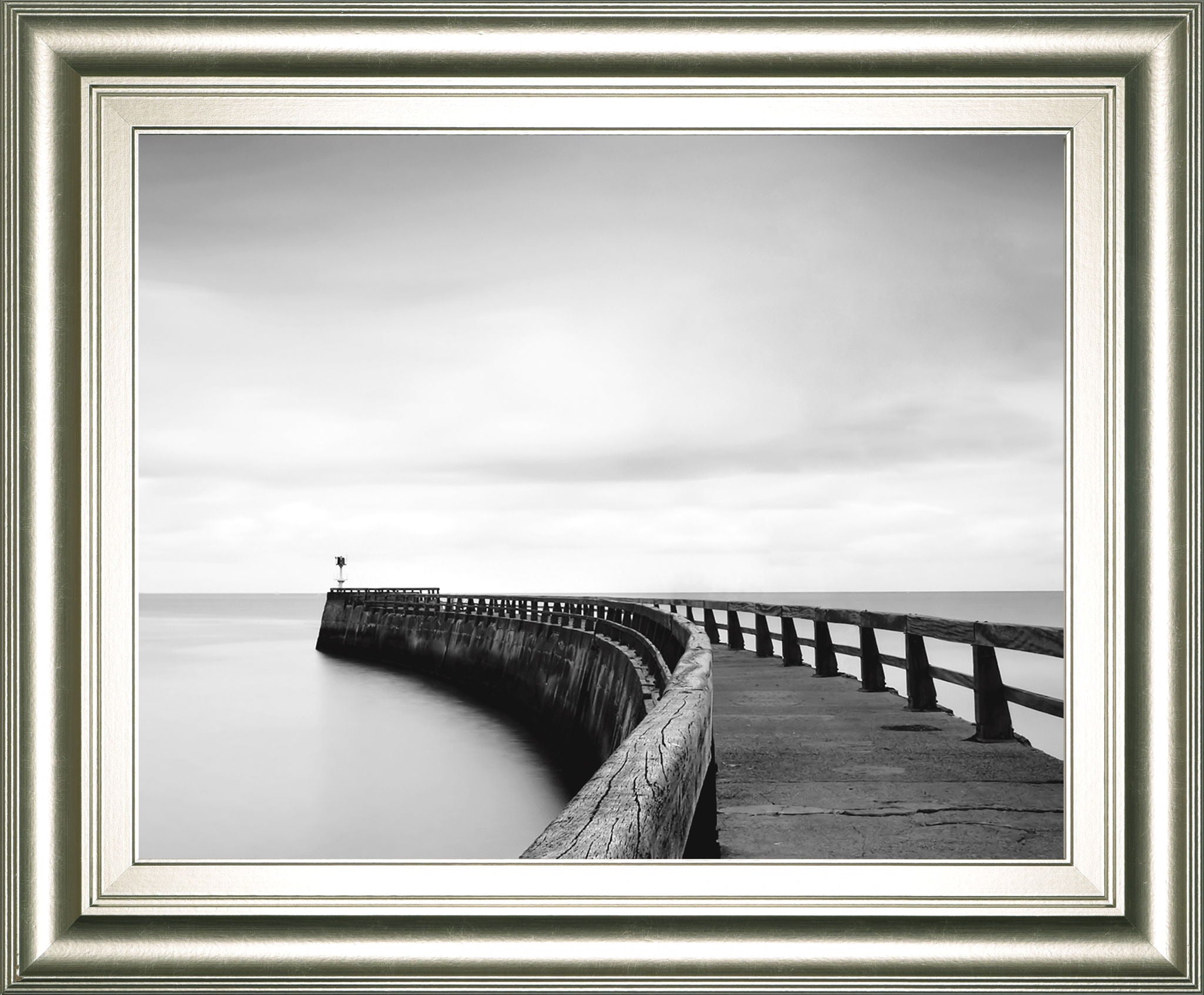 Into The Mist By Papiorek - Framed Print Wall Art - Gray