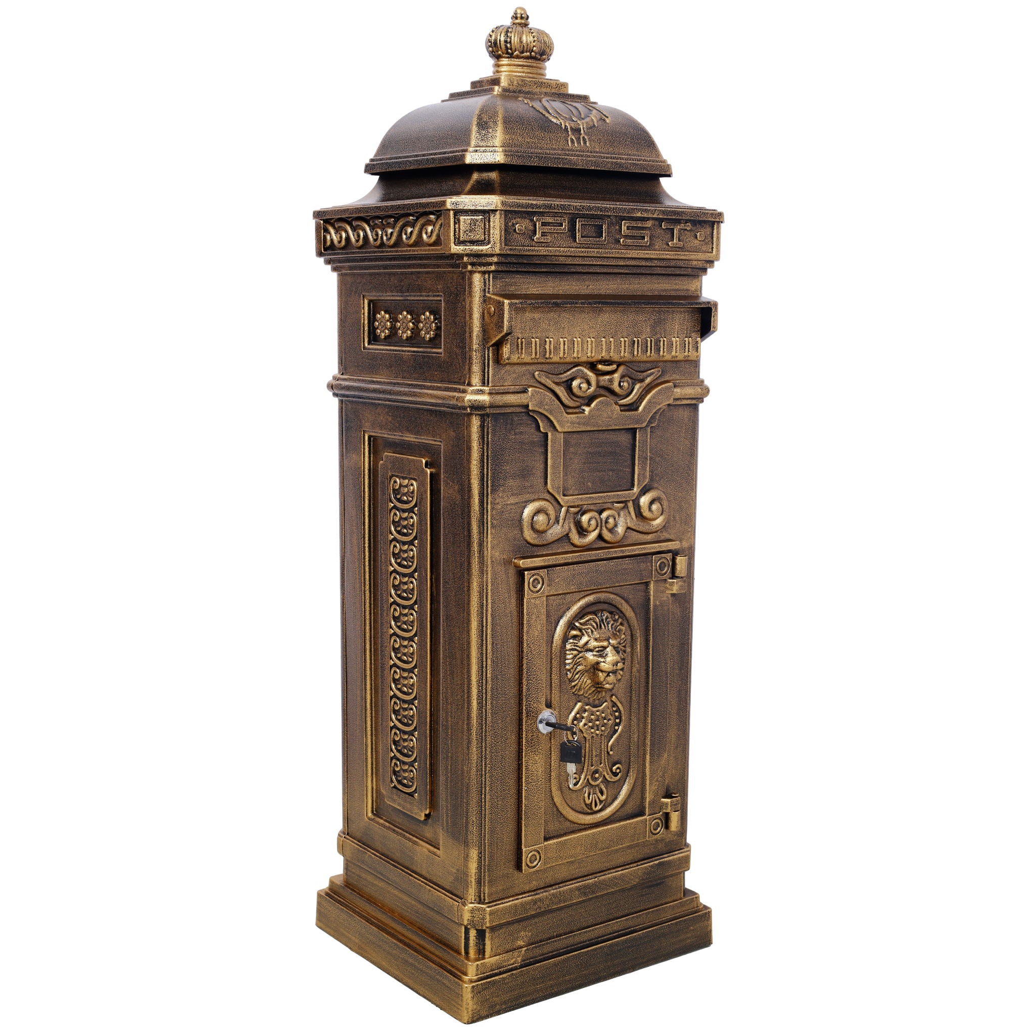 Mailboxs Residential Large-Capacity Letter Box, Rainproof Postbox Statue