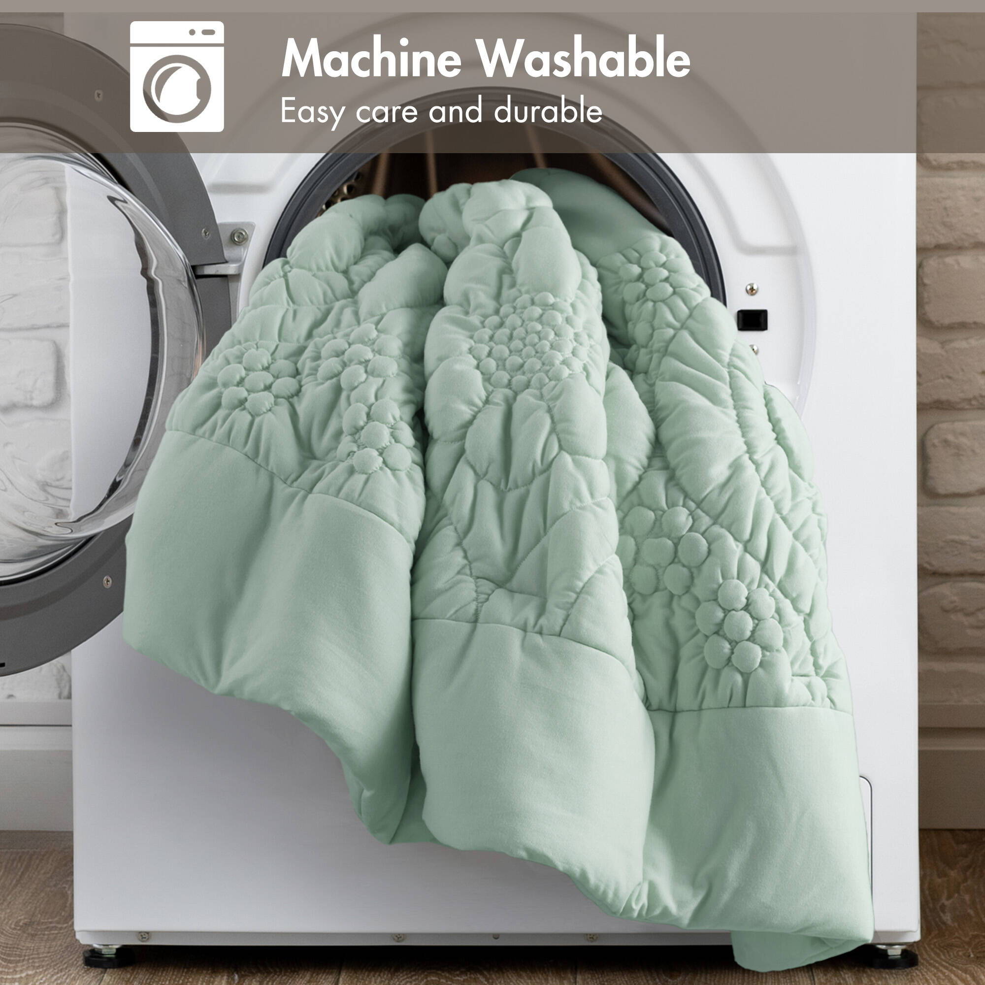 Elise - Twin Comforter Set - Sage
