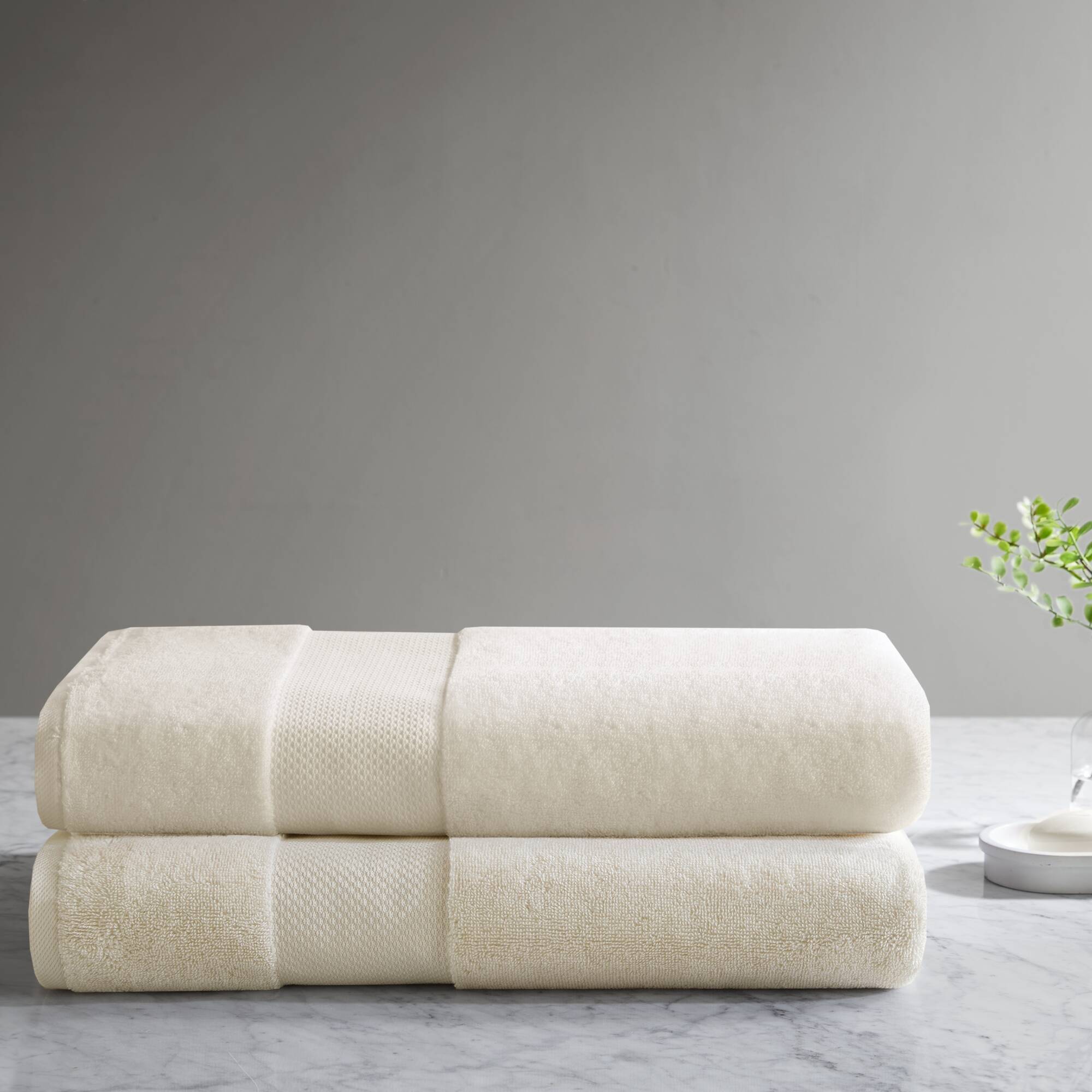 Turkish Bath Sheet 2 Piece Set - Natural