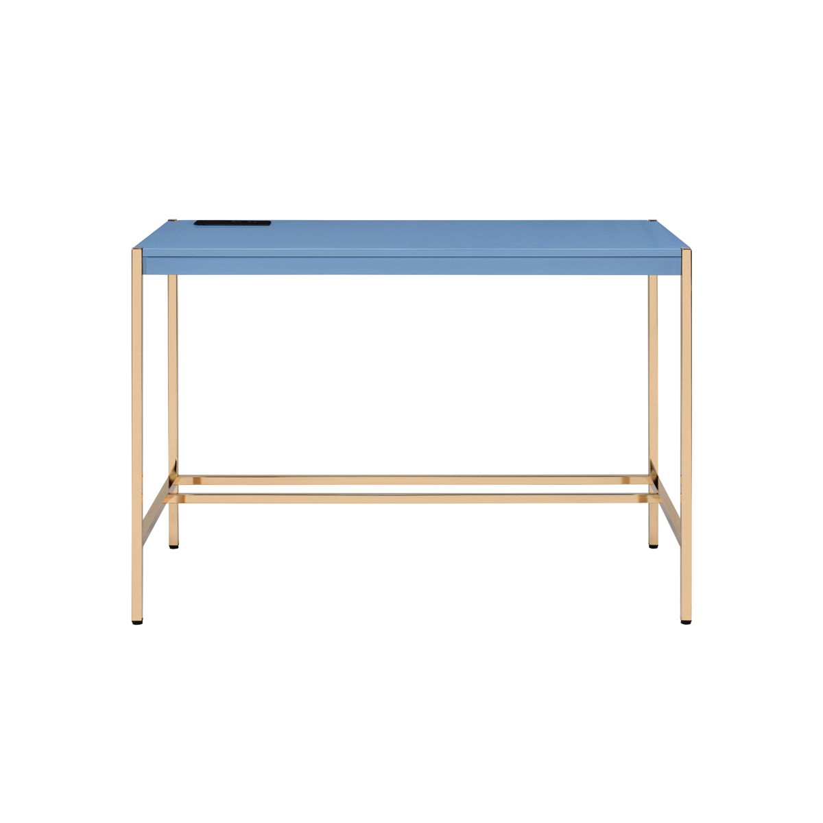 Midriaks - Writing Desk With USB - Gold / Navy Blue