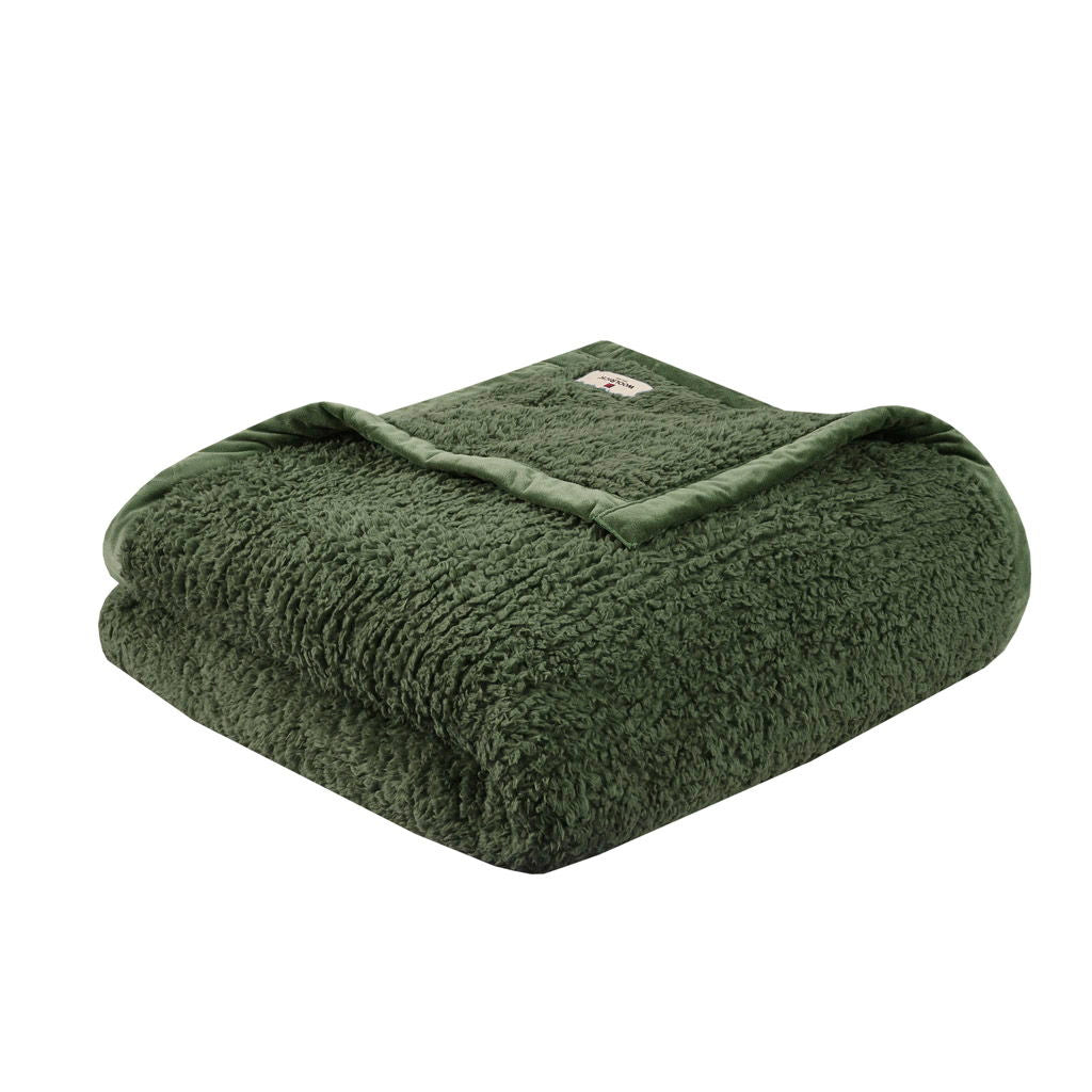Burlington - King Berber Blanket - Green