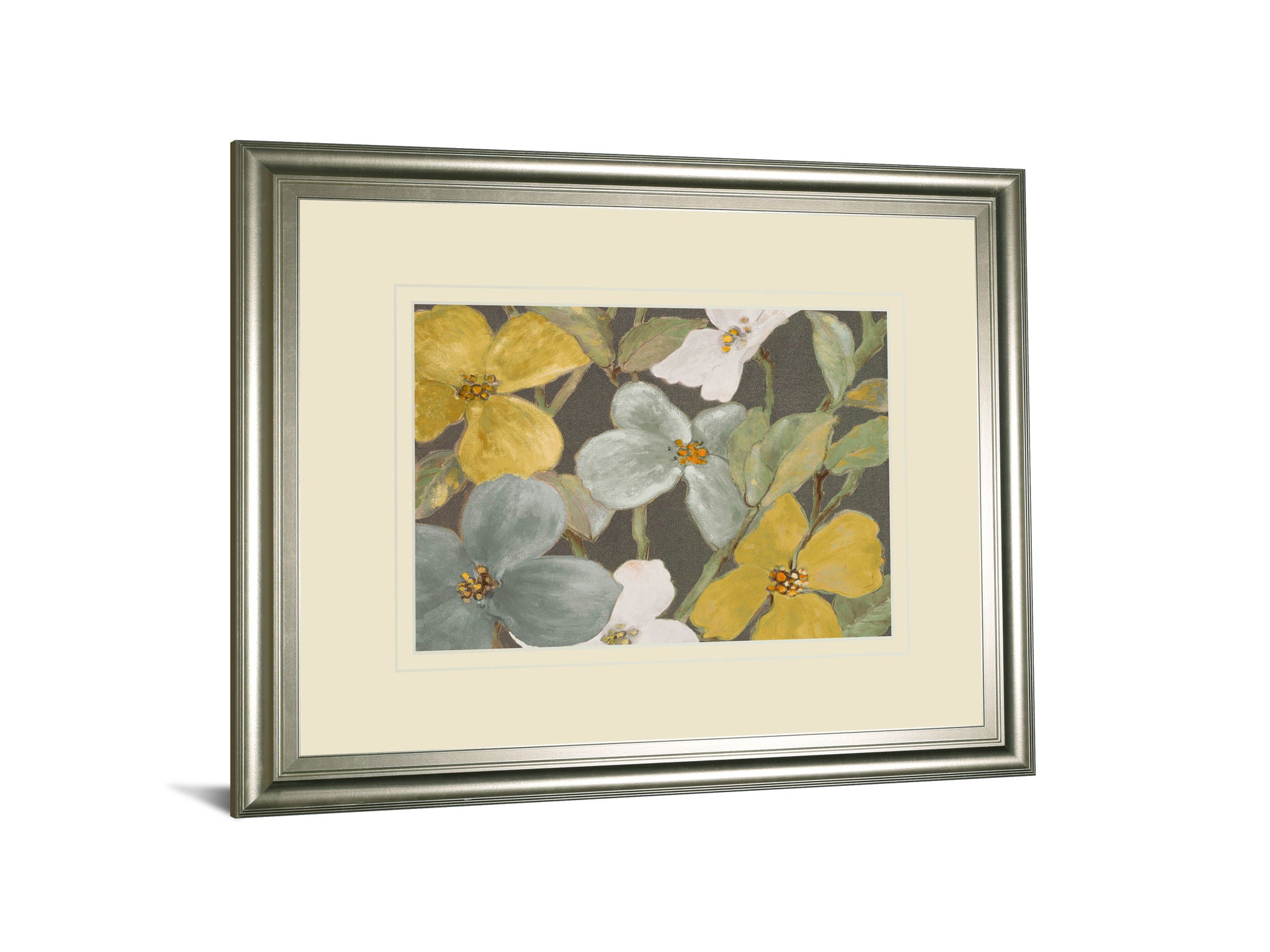 Garden Party In 2 By Lanie Loreth - Framed Print Wall Art - Beige
