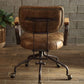 ACME Hallie Office Chair in Vintage Whiskey Top Grain Leather 92410