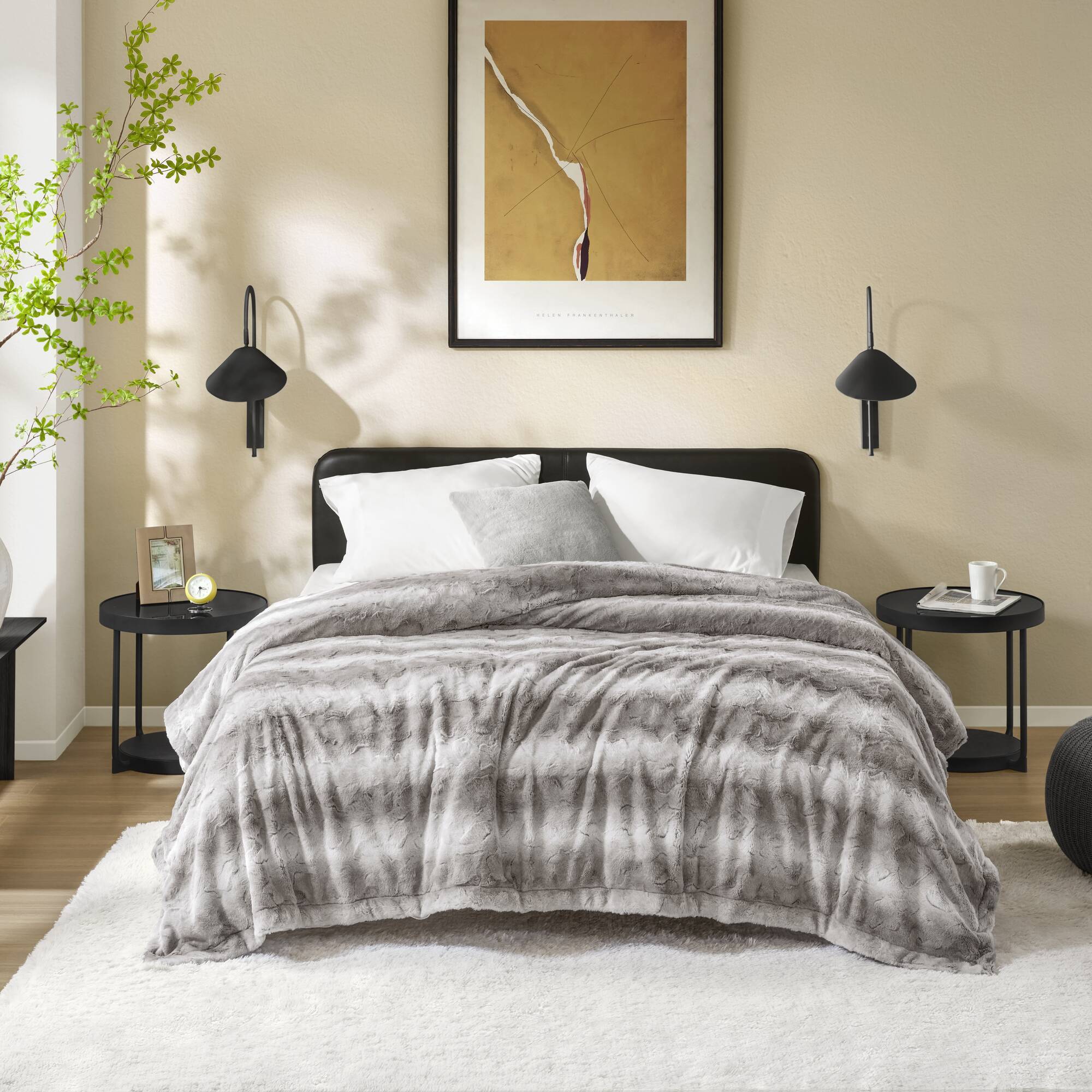 Zuri - 66" x 90" Blanket - Gray