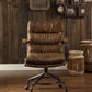 ACME Harith Office Chair in Vintage Whiskey Top Grain Leather 92416