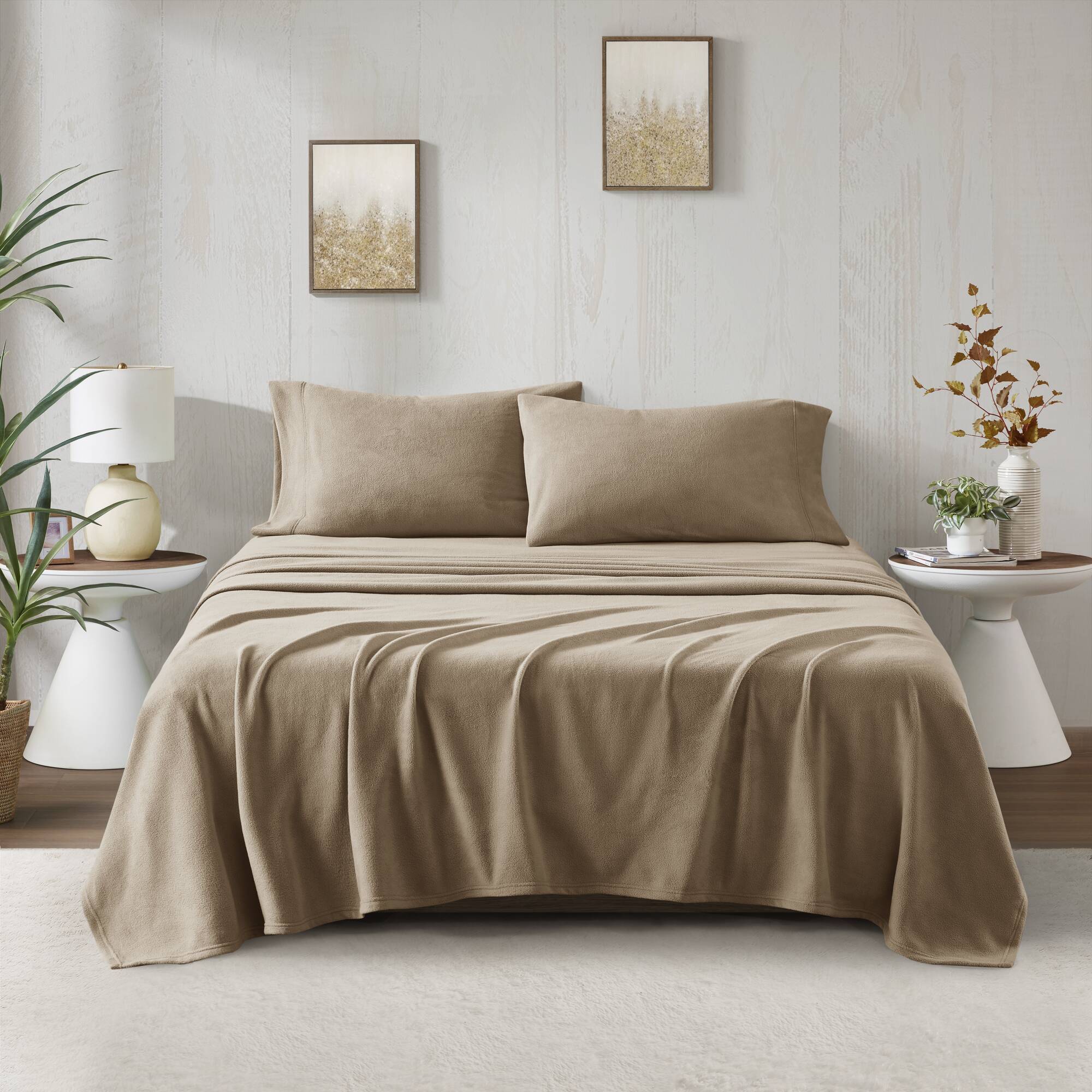 Micro Fleece - King Sheet Set - Brown