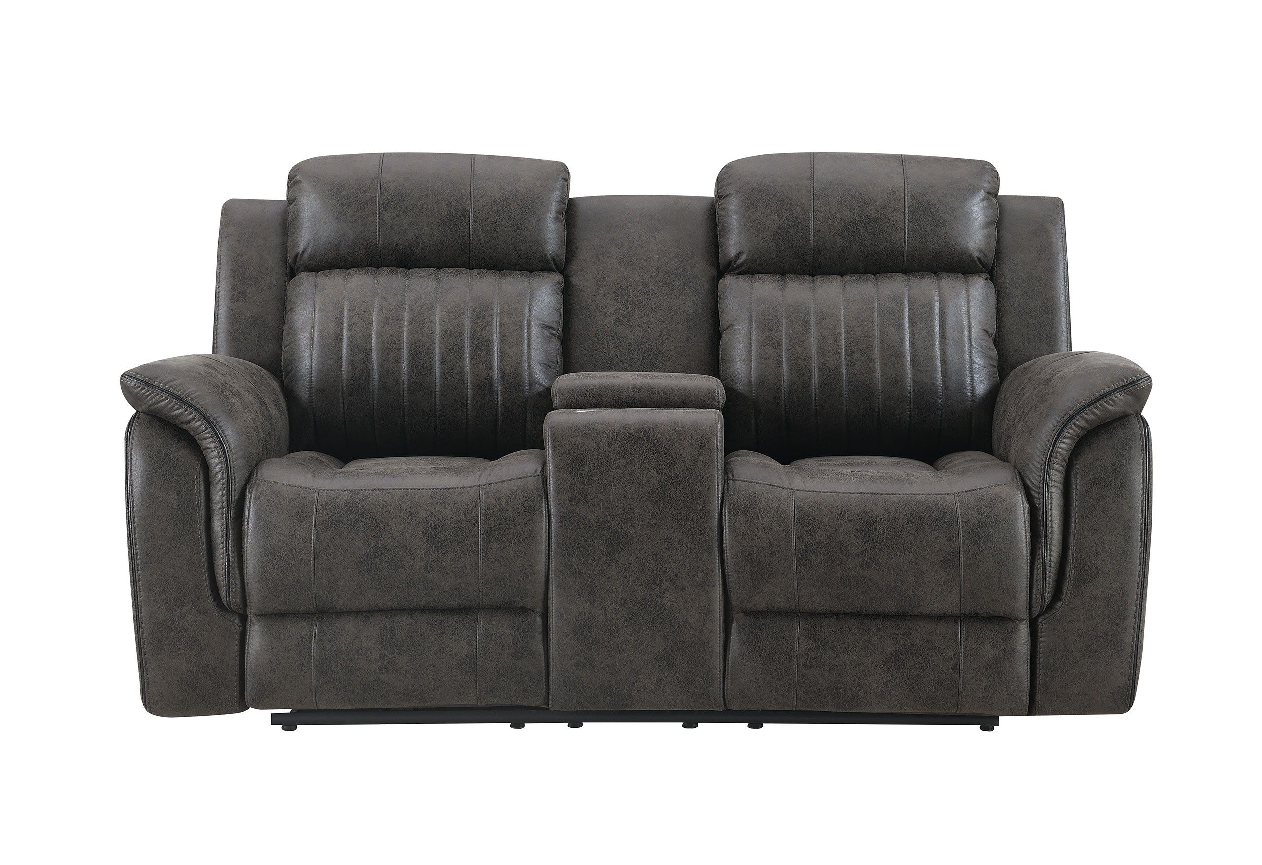 U8517 - Console Reclining Loveseat - Charcoal