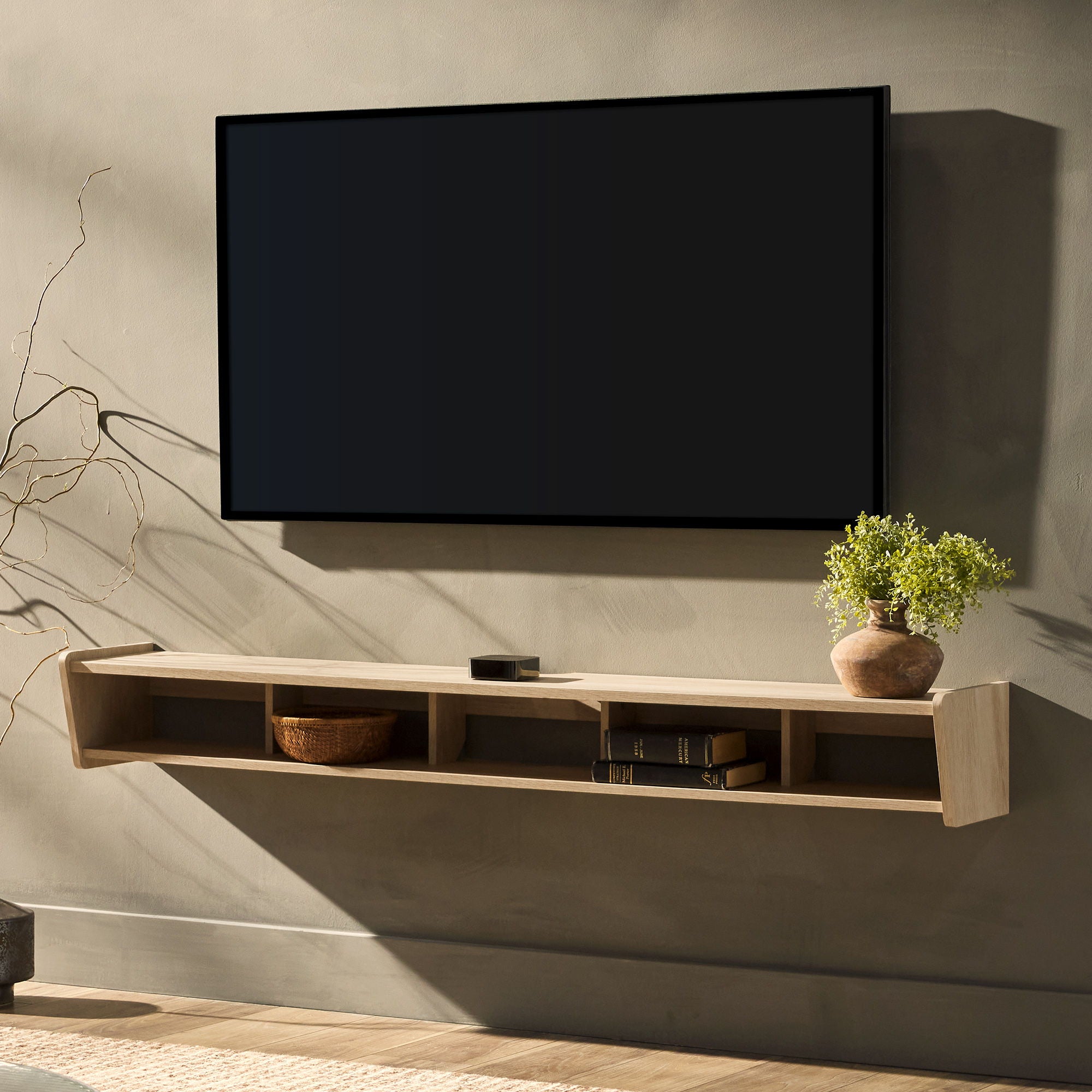 Modern Wall-Mounted Floating TV Stand