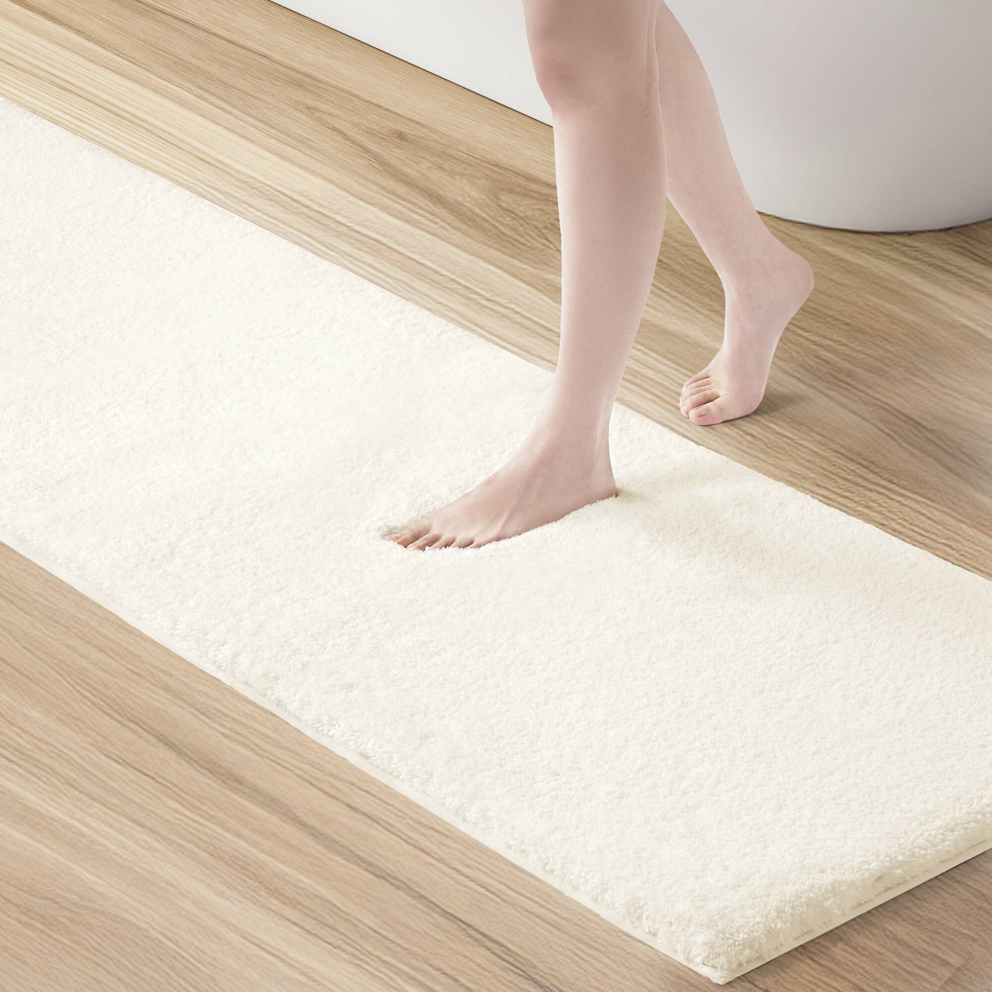 Marshmallow - 24" x 72" Bath Rug - Ivory