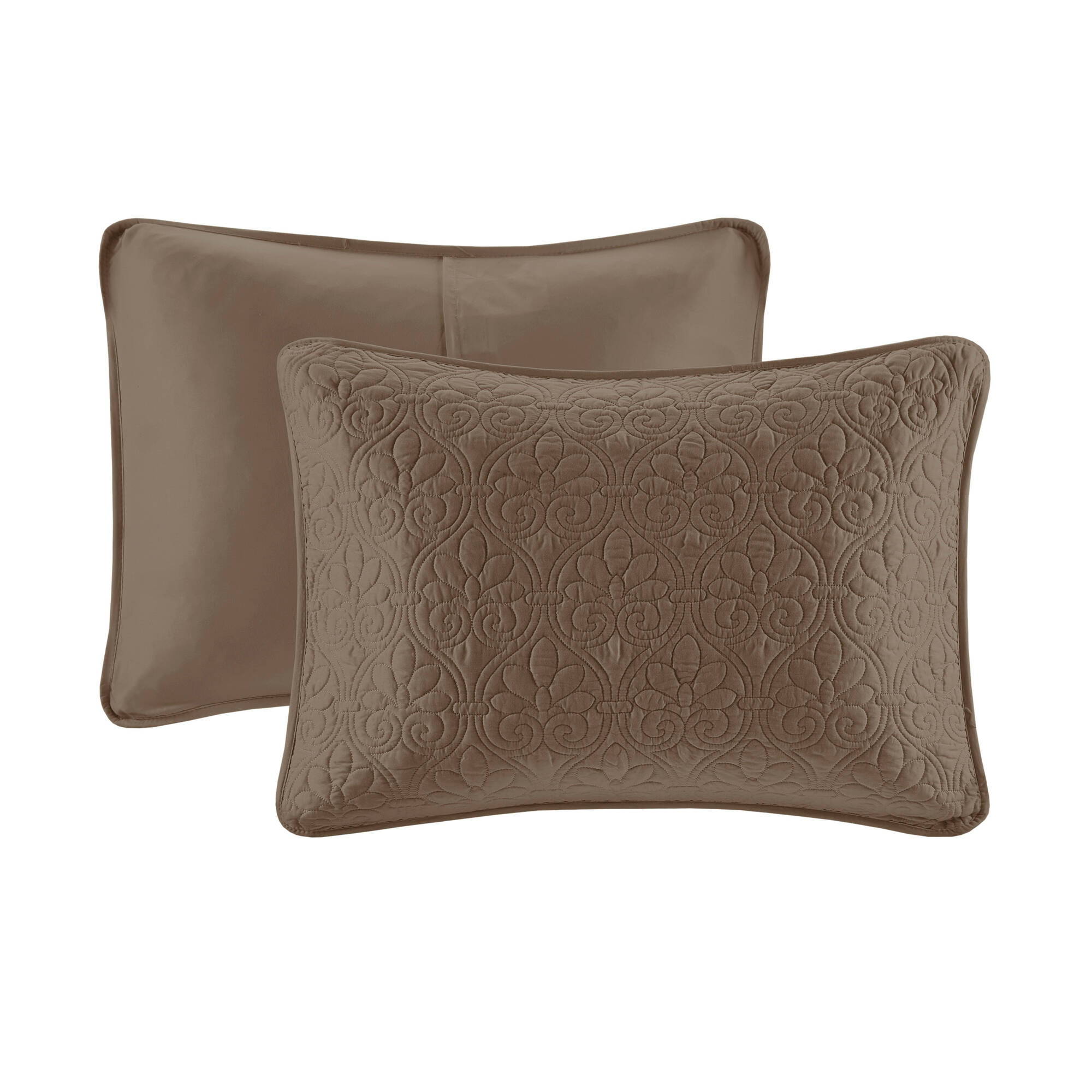 Quebec - King Reversible Bedspread Set - Mocha