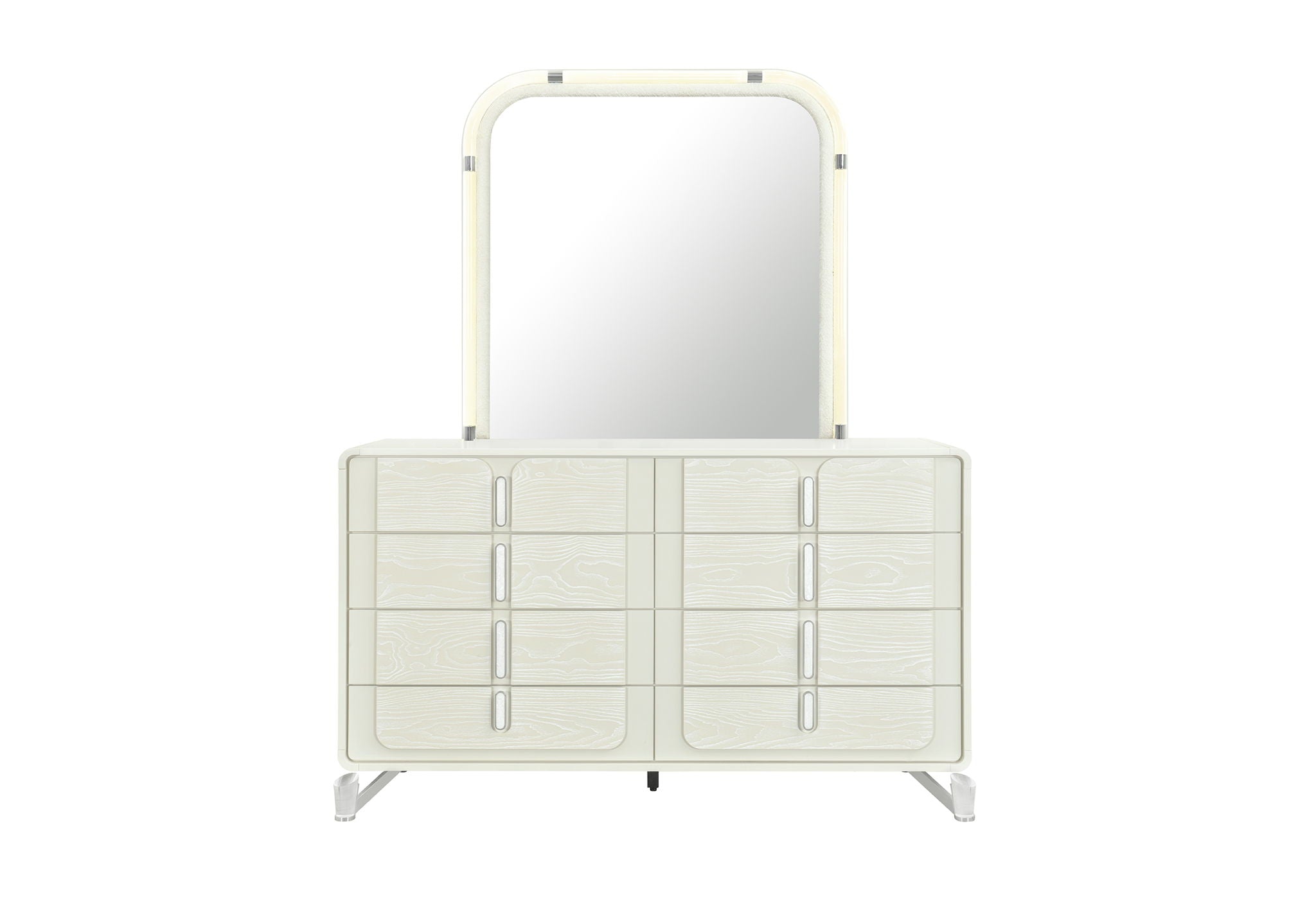 Lyra - Mirror With LED - Beige