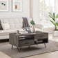 Modern Hairpin-Leg Coffee Table – Slate Grey