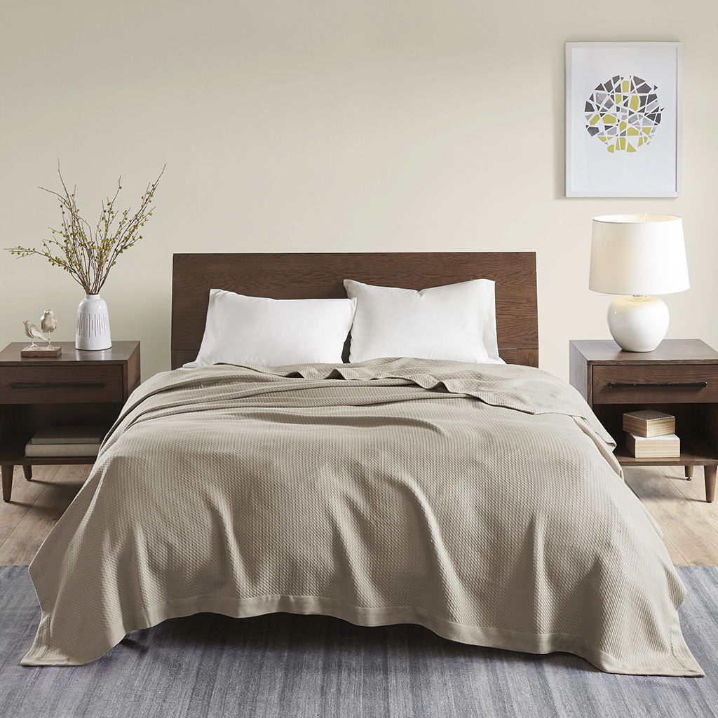 Egyptian Cotton - Twin Blanket - Khaki